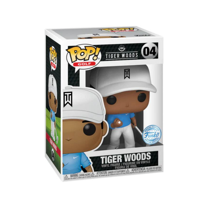 Funko POP Golf:  Tiger Woods (Blue Shirt) Special Edition (Outlet)