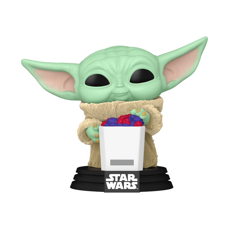 Funko Pop Grogu with Snack (Flocked)