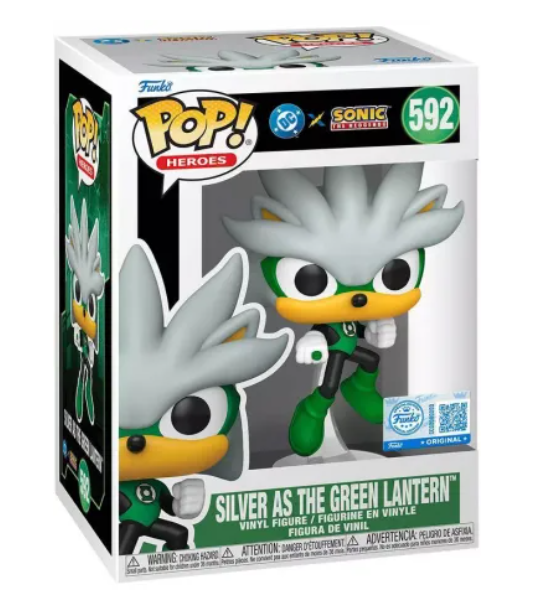 Funko POP - Heroes Sonic - Silver as the Green Lantern Special Edition