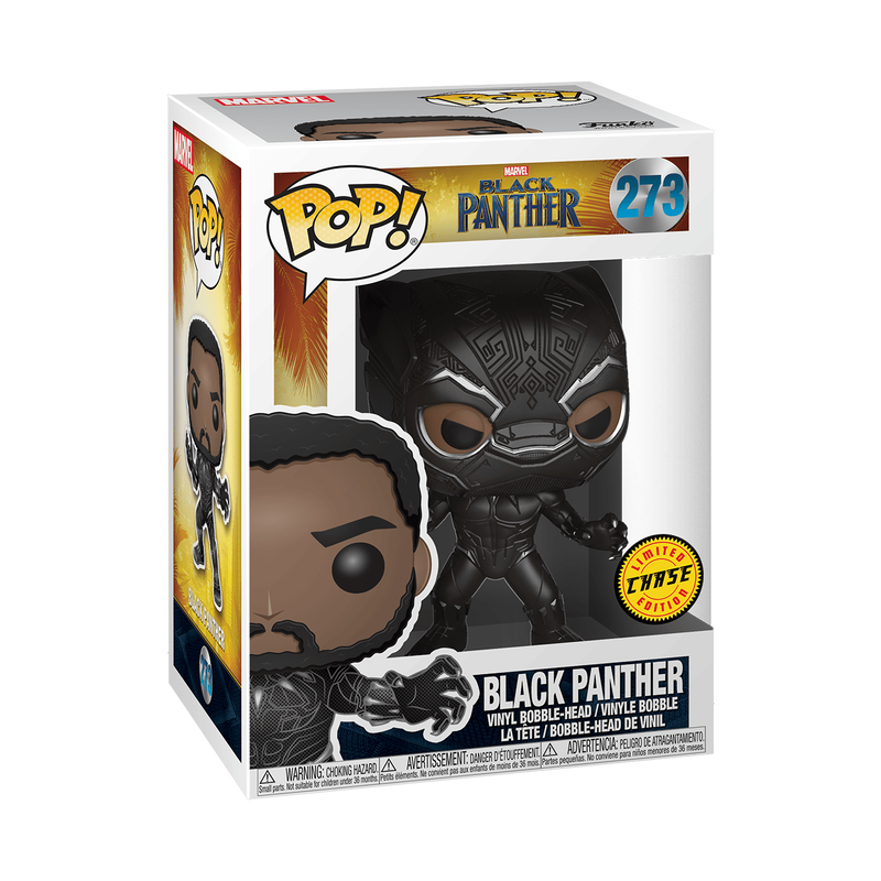Funko POP Marvel: Black Panther Unmasked with Chase