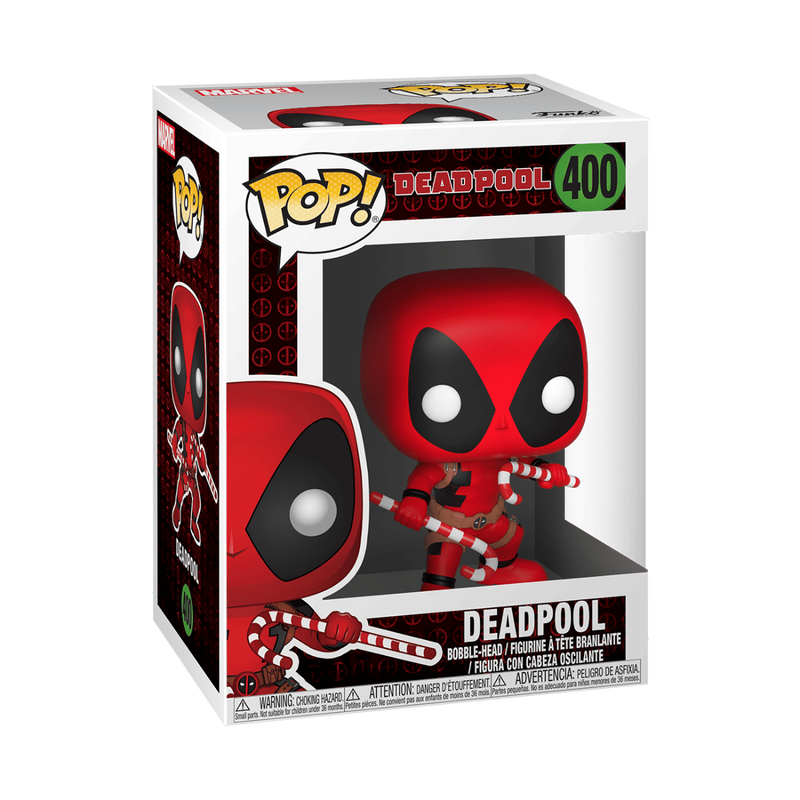 Funko POP Marvel: Holiday - Deadpool w/ Candy Canes