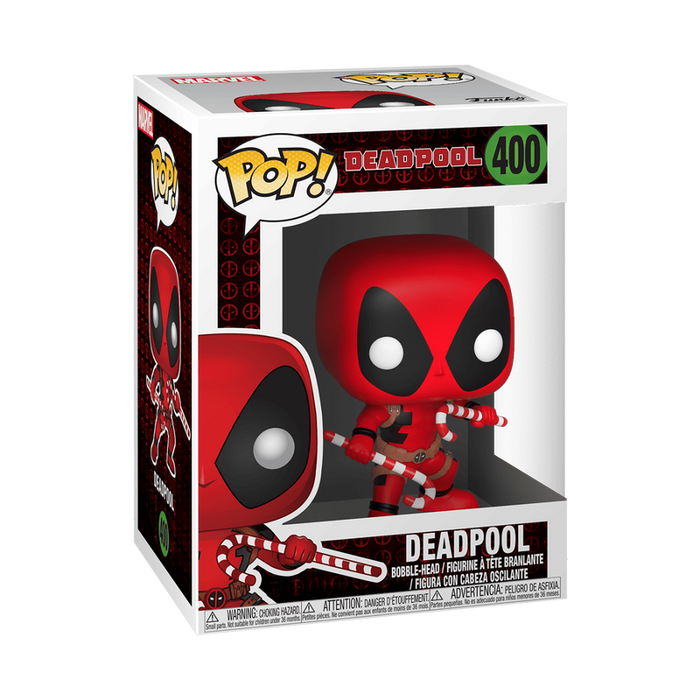 Funko POP Marvel: Holiday - Deadpool w/ Candy Canes