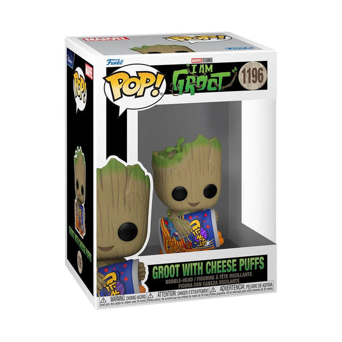 Funko POP Marvel I Am Groot Groot With Cheese Puffs