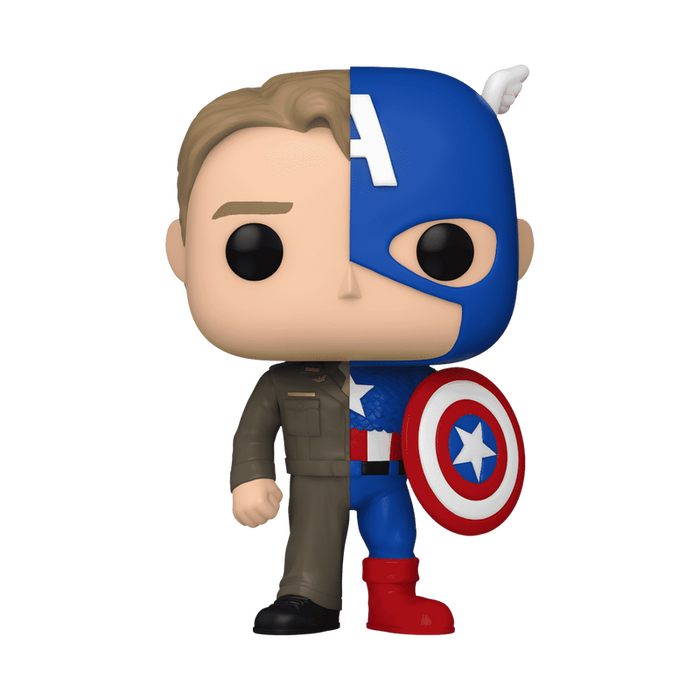 Funko POP Marvel: Steve Rogers/Captain America (Split)