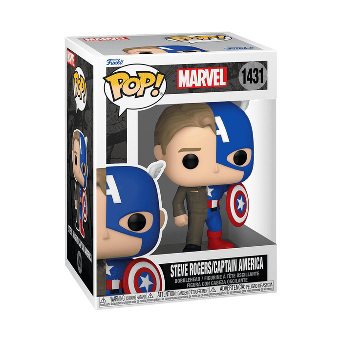 Funko POP Marvel: Steve Rogers/Captain America (Split)