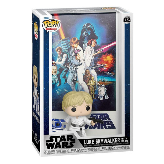 Funko Deluxe POP Figure - Movie Poster: Star Wars: A New Hope - Luke with R2-D2
