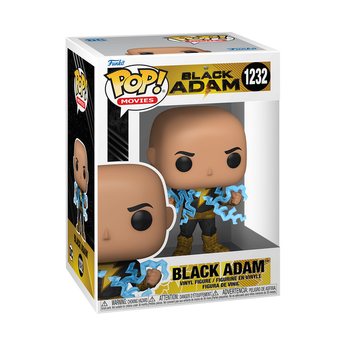 Funko Pop Figure - Movies: DC - Black Adam - Black Adam with Lightning #1232# (Outlet)