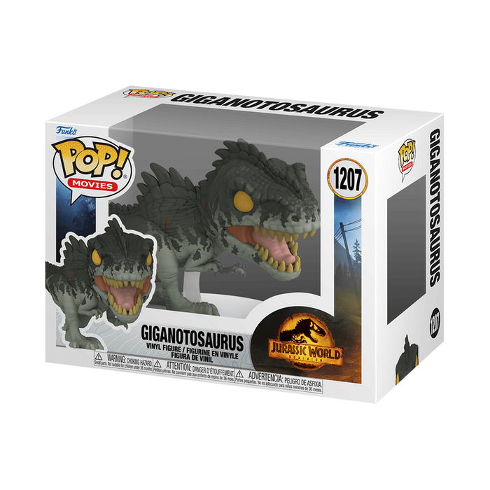 Funko POP Figure -POP Movies: Jurassic World 3 Dominion - Giganotosaurus #1207#