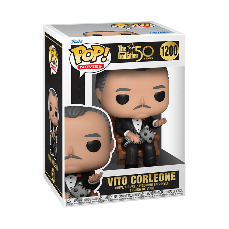 Funko POP Figure -Movies: The Godfather 50th Anniversary- Vito Corleone with Cat #1200#