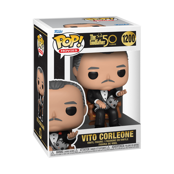 Funko POP Movies The Godfather 50th Anniversary Vito Corleone with Cat