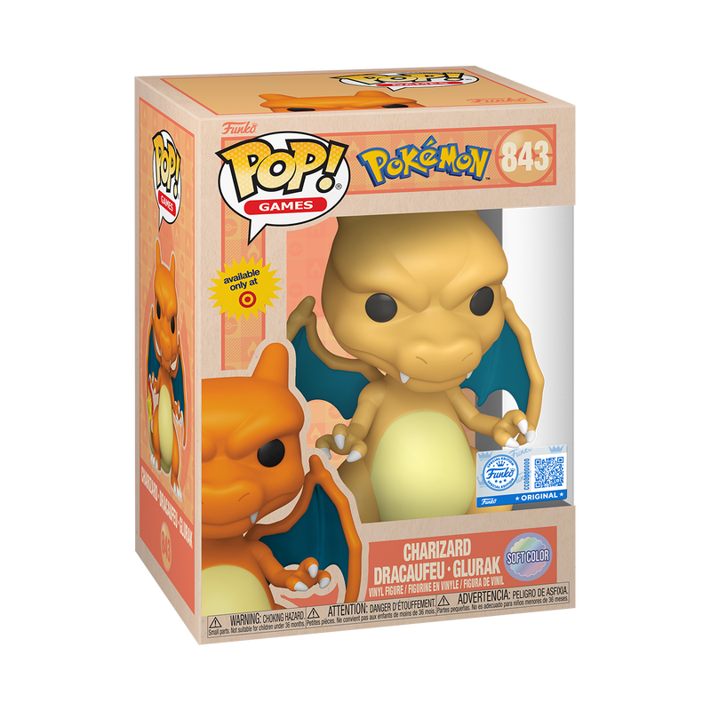 Funko Pop Pokemon Charizard Dracaufeu-Glurak Soft Color