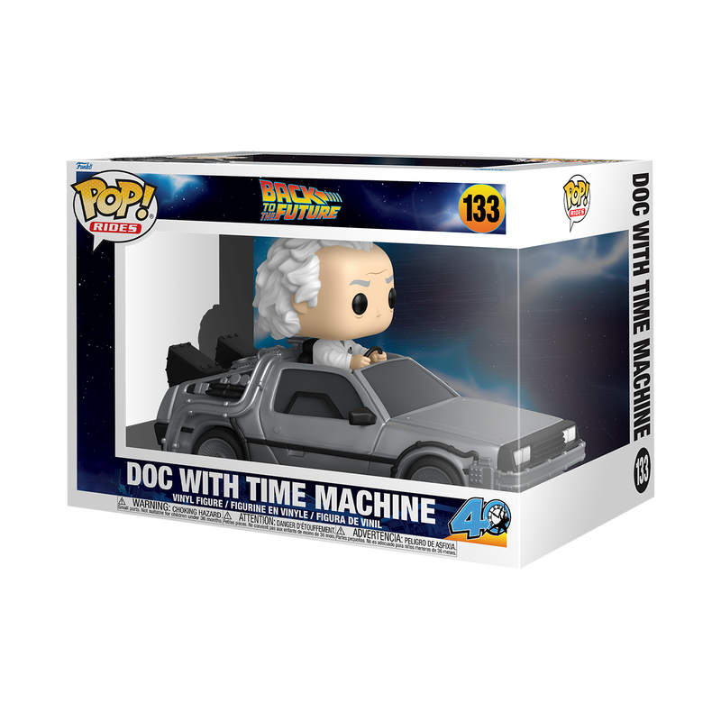 Funko POP - Rides Deluxe Back to the Future - Doc with Time Machine