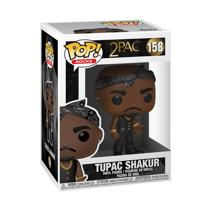 Funko Pop Figure: Rocks: Tupac - Vest with Bandana #158#