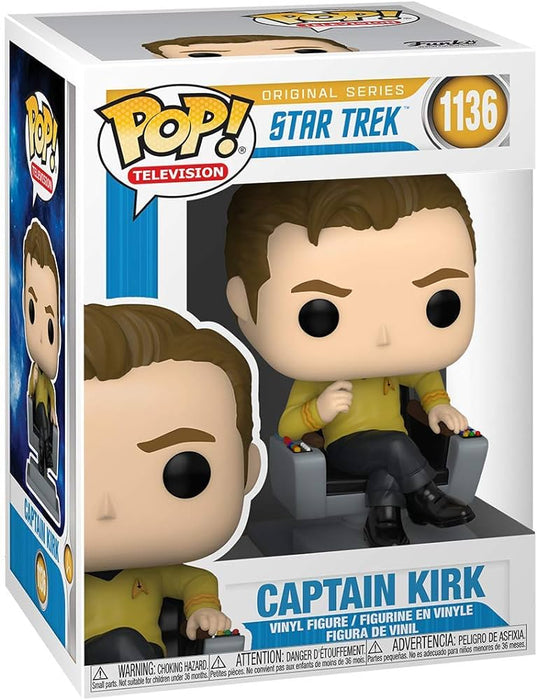 Funko POP Figure - Star Trek, Cap Kirk in Chair