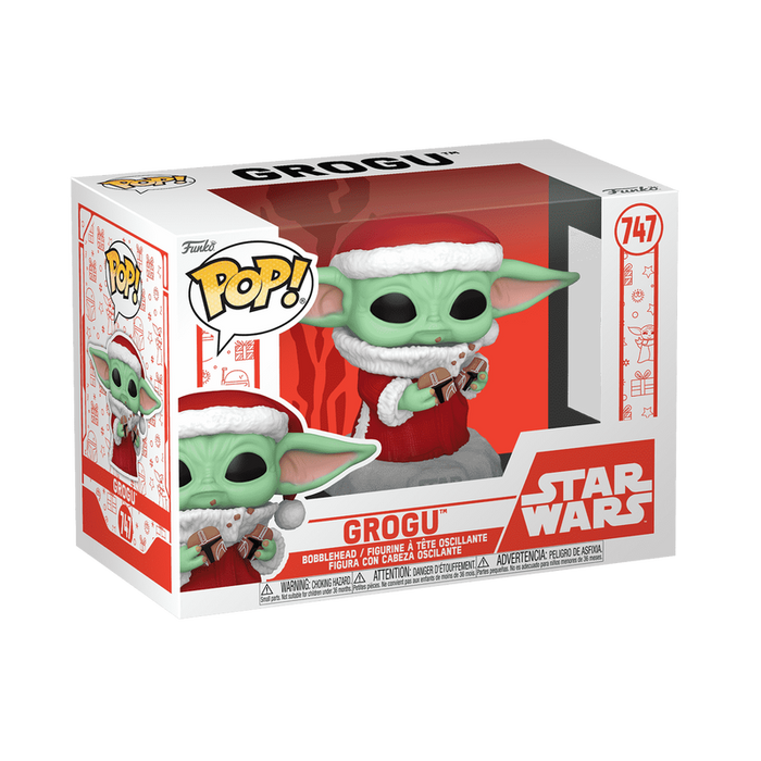 Funko POP Star Wars: Holiday - Grogu with Christmas Cookie