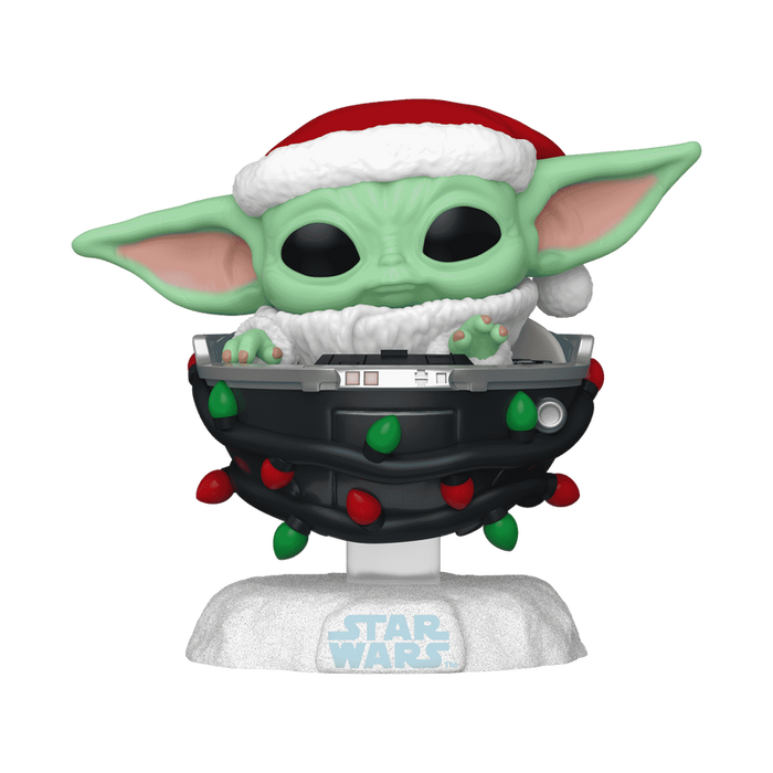 Funko POP Star Wars: Holiday - Grogu with Santa Hat in Pram