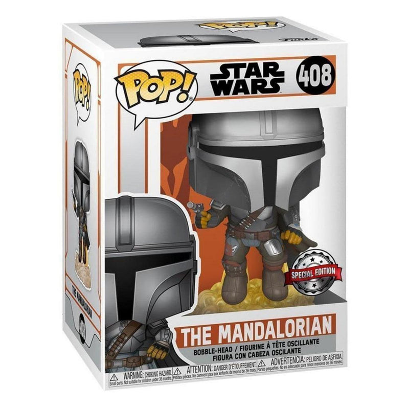 Funko POP Star Wars Mandalorian Flying With Blaster Special Edition