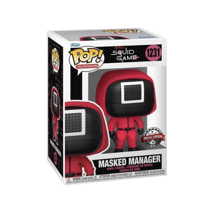 Funko POP Figure TV: Squid Game- Square: Masked Manager Special Edition