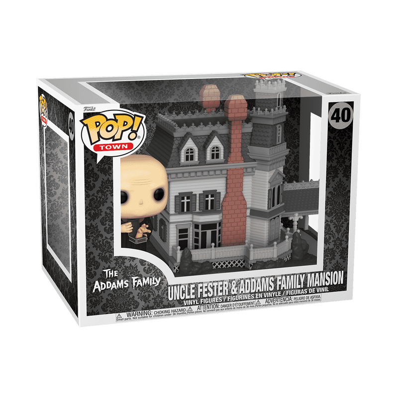 Funko POP Town Deluxe: The Addams Family Home - Uncle Fester & Addams Family Mansion
