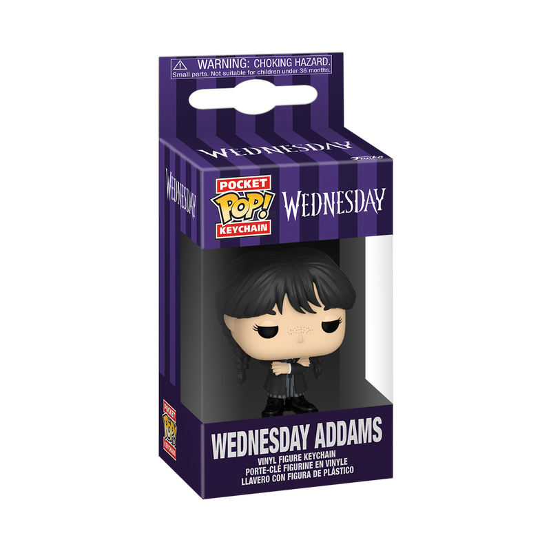 Funko POP  TV Anahtarlık: The Addams Family- Wednesday Addams (Black Coat)