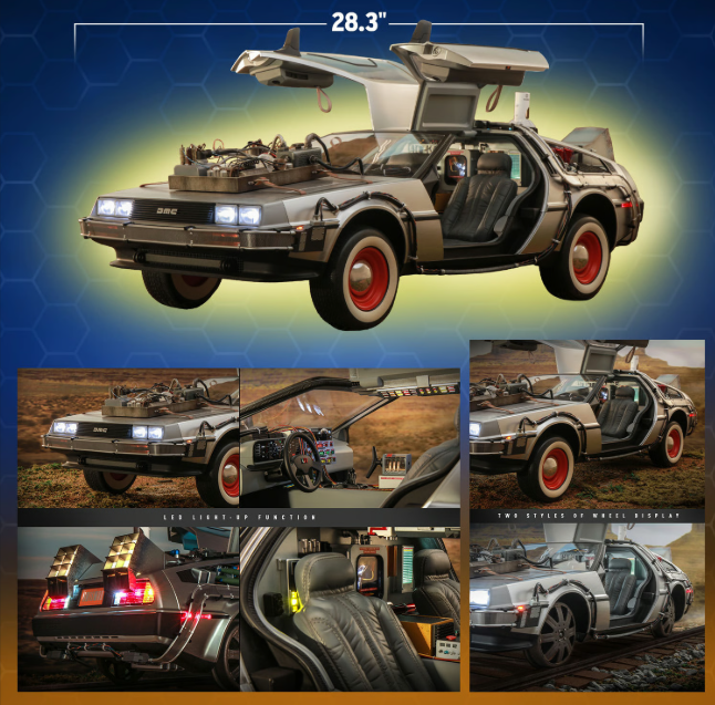 Hot Toys -Back To Future DeLorean Time Machine