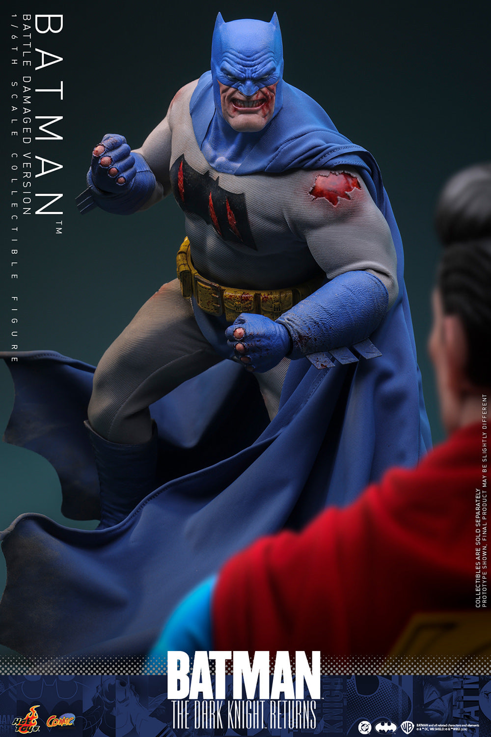 Hot Toys- 40. Yıl Özel Frank Miller's Batman (Battle Damaged
