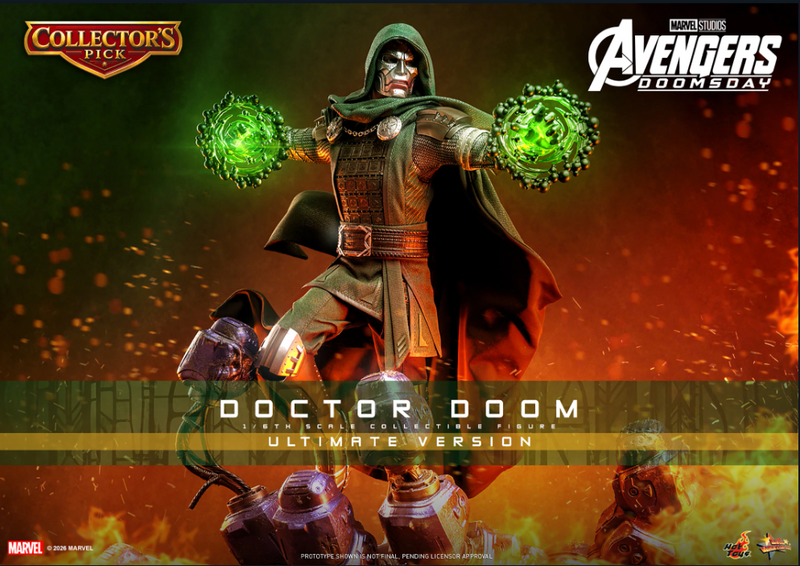 Hot Toys Marvel Avengers Doctor Doom 1/6 Ölçekli Figür (Ultimate Version)