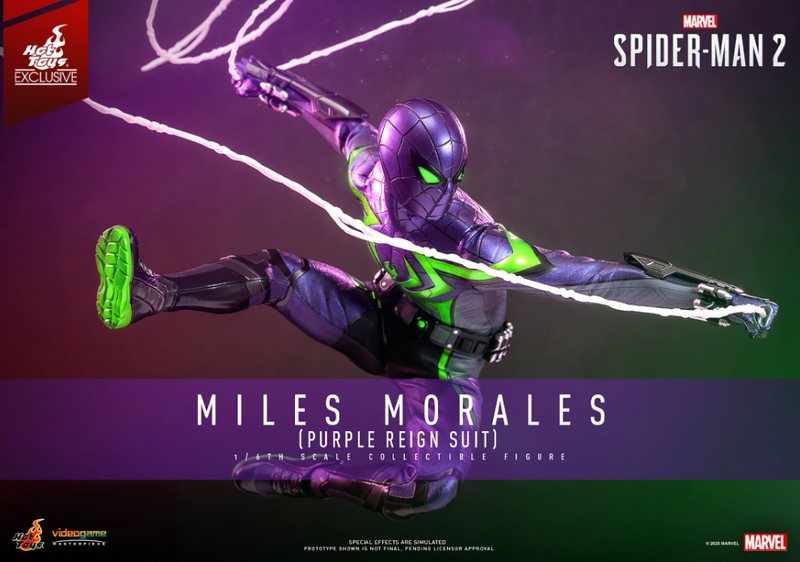 Hot Toys Marvel Miles Morales (Purple Reign Suit) 1/6 Ölçek Figür