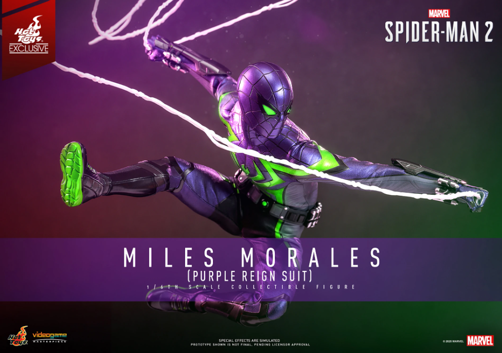 Hot Toys Marvel Miles Morales (Purple Reign Suit) 1/6 Ölçek Figür