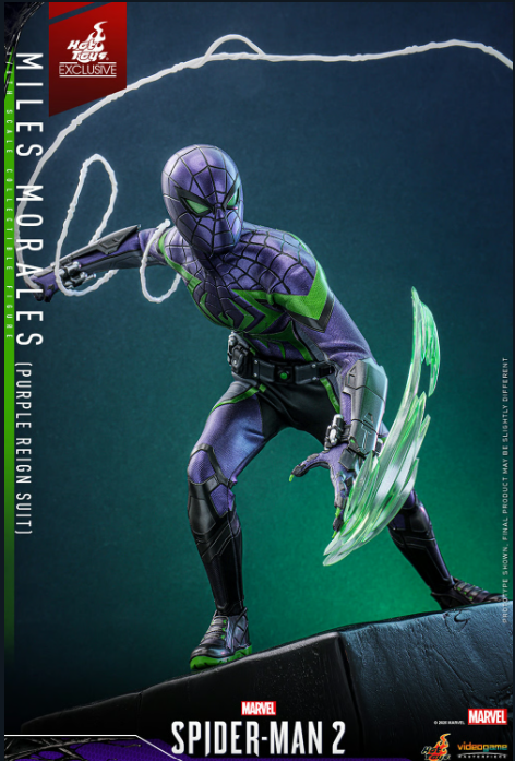 Hot Toys Marvel Miles Morales (Purple Reign Suit) 1/6 Ölçek Figür