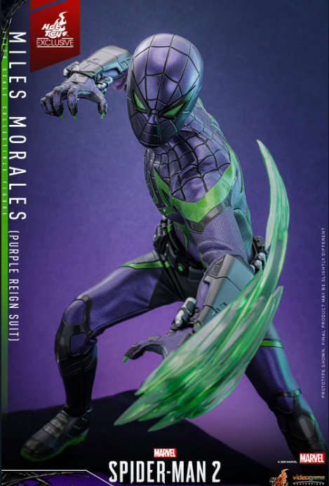 Hot Toys Marvel Miles Morales (Purple Reign Suit) 1/6 Ölçek Figür