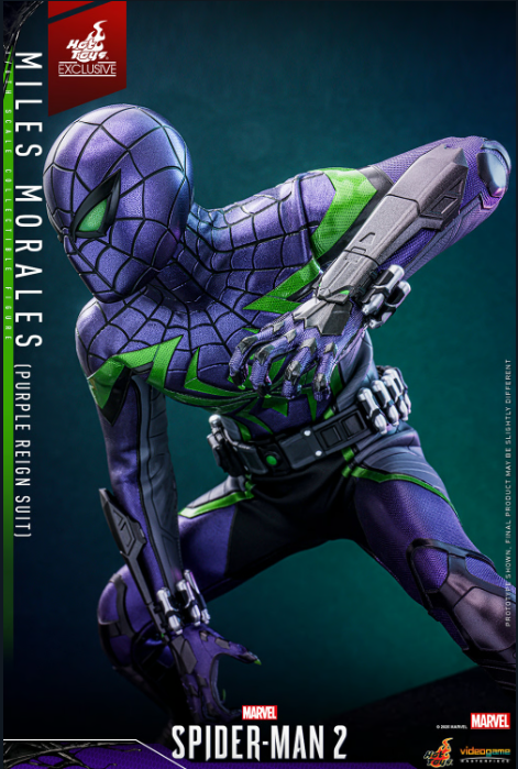 Hot Toys Marvel Miles Morales (Purple Reign Suit) 1/6 Ölçek Figür