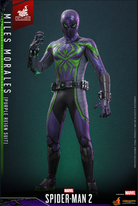 Hot Toys Marvel Miles Morales (Purple Reign Suit) 1/6 Ölçek Figür