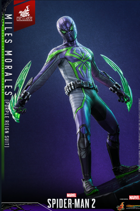 Hot Toys Marvel Miles Morales (Purple Reign Suit) 1/6 Ölçek Figür