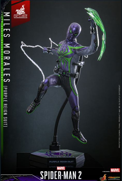 Hot Toys Marvel Miles Morales (Purple Reign Suit) 1/6 Ölçek Figür