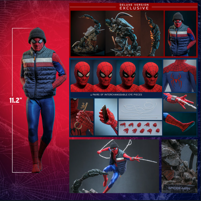 Hot Toys Marvel Spider-Man 1/6 Ölçekli Figür (Deluxe Version)