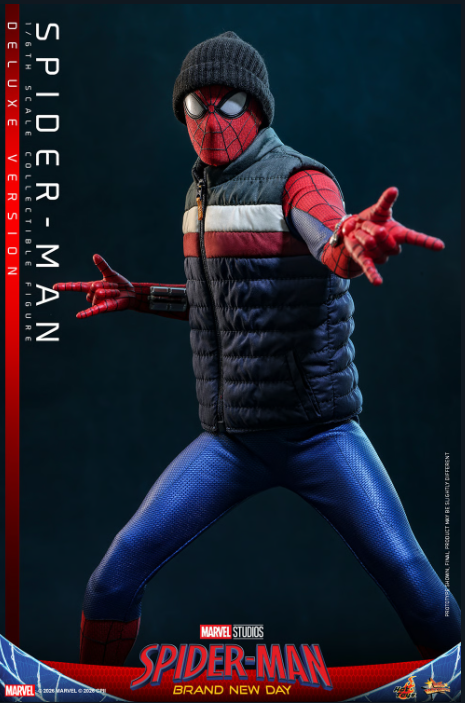 Hot Toys Marvel Spider-Man 1/6 Ölçekli Figür (Deluxe Version)