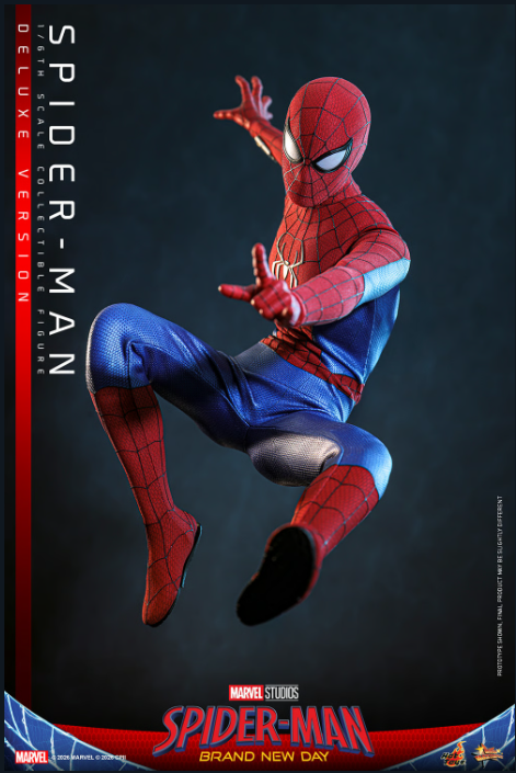 Hot Toys Marvel Spider-Man 1/6 Ölçekli Figür (Deluxe Version)