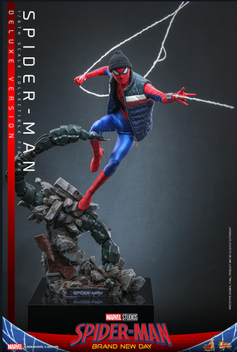 Hot Toys Marvel Spider-Man 1/6 Ölçekli Figür (Deluxe Version)