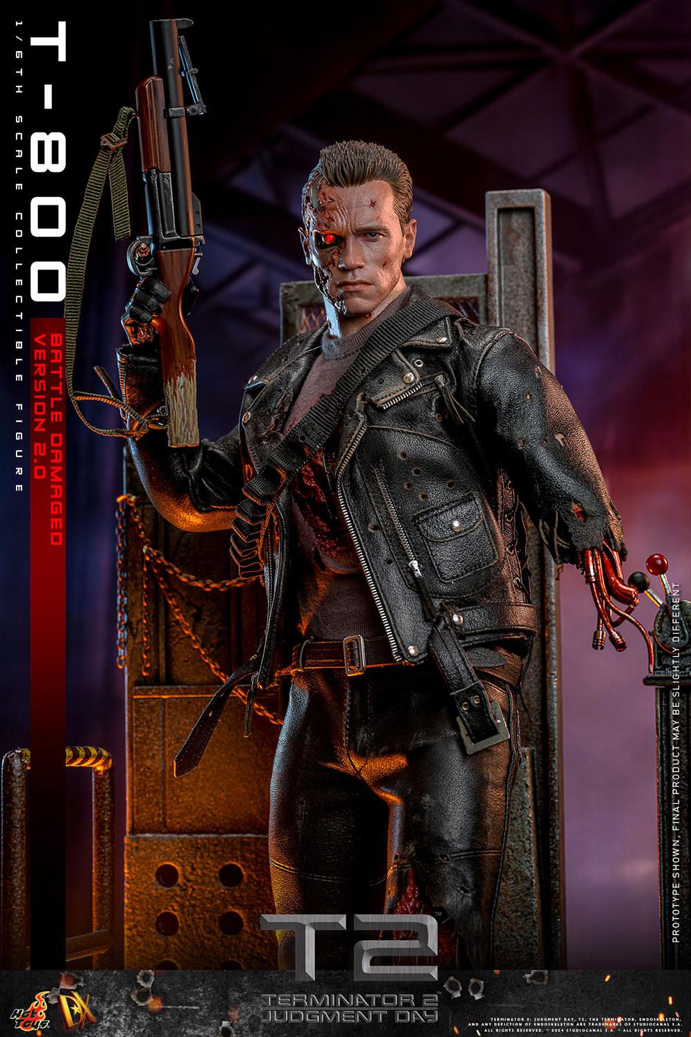 Terminator Genisys T-800 バトルダメージバストフィギュア Hot Toys- Terminatör-800 (Battle Damaged Version 2.0) Sixth Scale