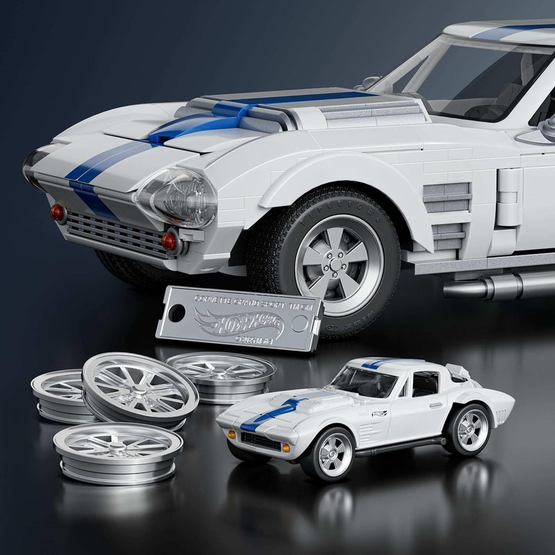 Mattel Hot Wheels Elite Serisi Corvette Grand Sport Araba Yapım Seti 918 Parça