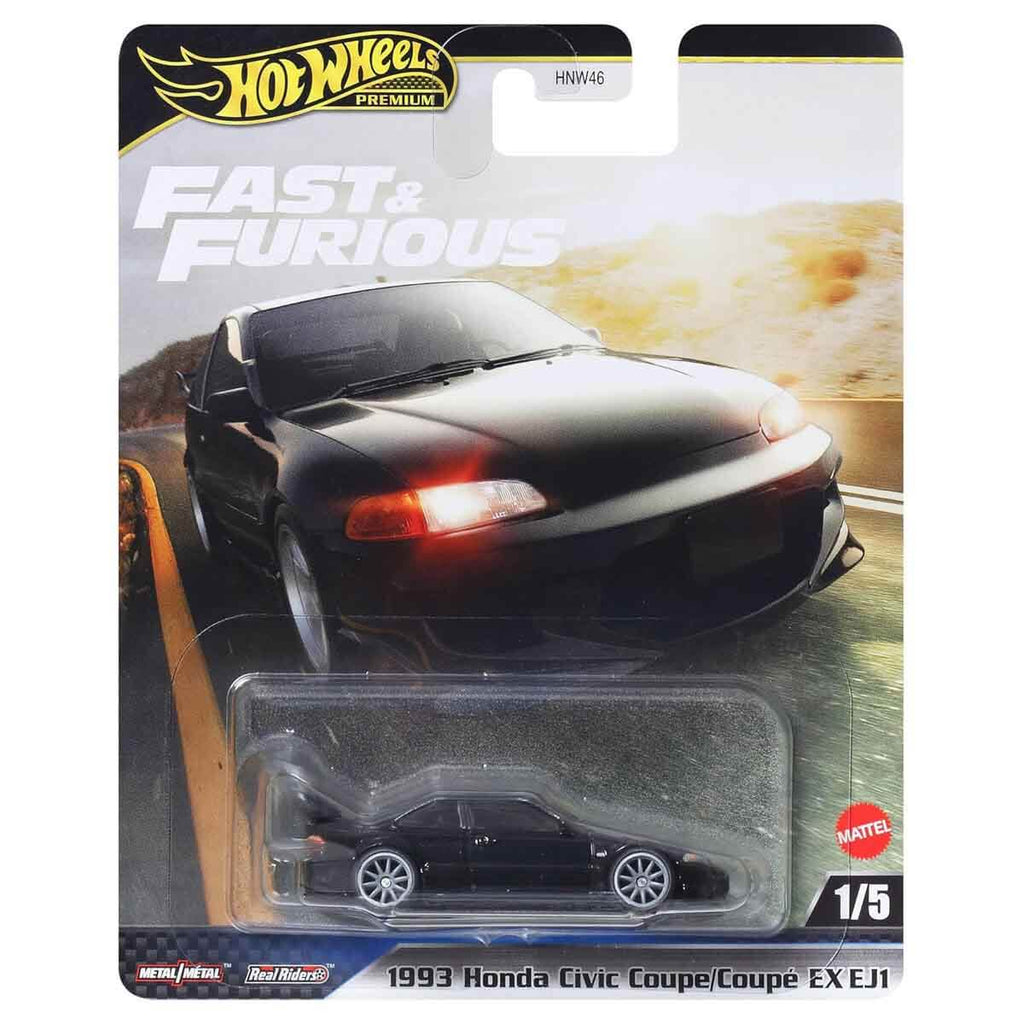 Mattel Hot Wheels Fast and Furious Premium 1993 Honda Civic Coupe EX EJ1