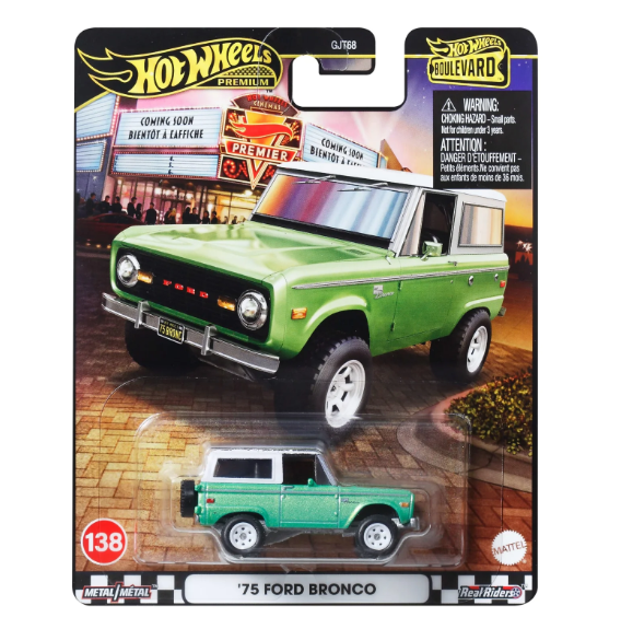Mattel Hot Wheels Premium Boulevard 75 Ford Bronco