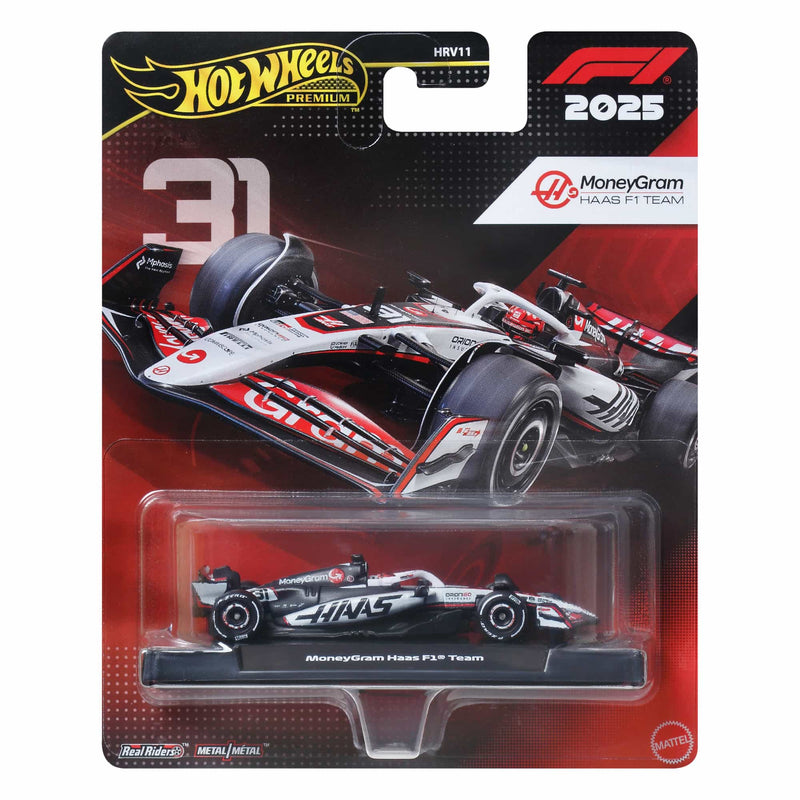 Mattel Hot Wheels Premium Formula 1 Yarış Arabası - Moneygram Haas F1 Team (#31)