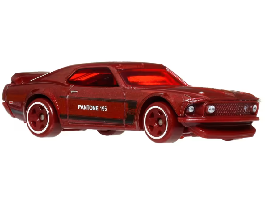 Mattel Hot Wheels Silver Series Pantone 195 '69 Ford Mustang Boss 302