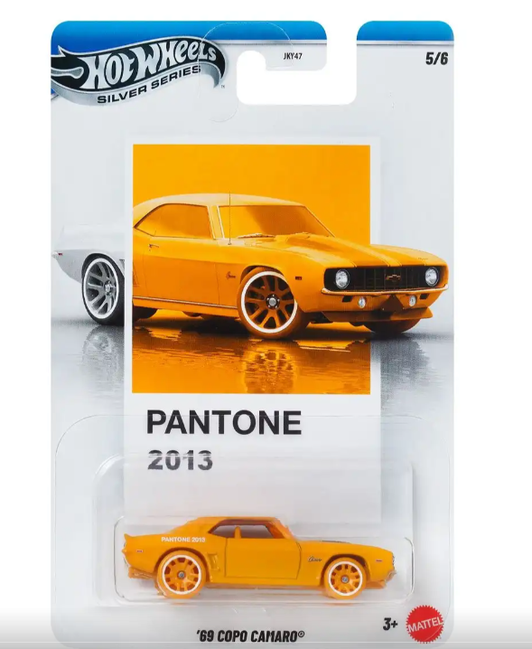 Mattel Hot Wheels Silver Series Pantone 69 Copo Camaro