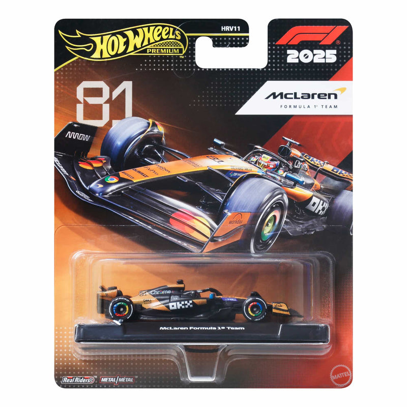 Mattel Hot Wheels Premium Formula 1 Yarış Arabası - Mclaren Formula 1 Team (#81)