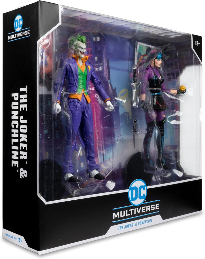 McFarlane Toys - DC Multiverse The Joker & Punchline 7' Action Figure 2 li Paket