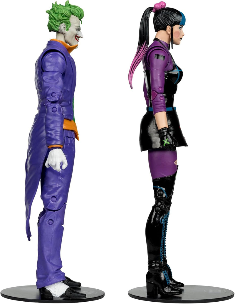 McFarlane Toys - DC Multiverse The Joker & Punchline 7' Action Figure 2 li Paket