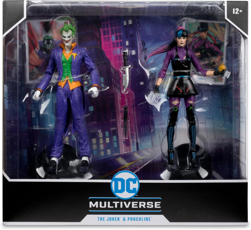 McFarlane Toys - DC Multiverse The Joker & Punchline 7' Action Figure 2 li Paket